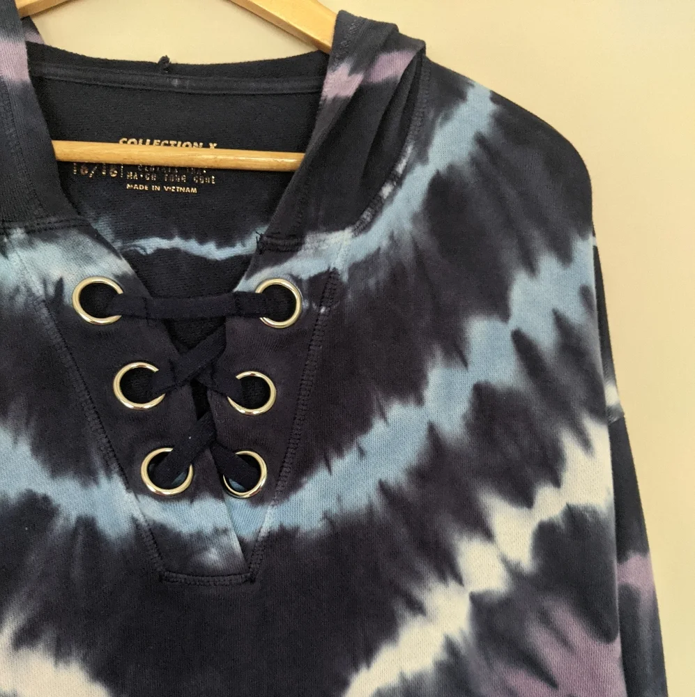 Justice Tie Dye  Hooded Sweatshirt - Picture 2 of 6